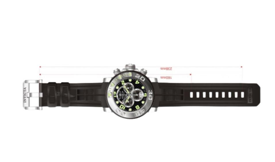 Invicta Men's 0412 Sea Hunter Quartz Chronograph Black Dial Watch